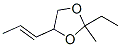 63759-57-9,1,3-Dioxolane,  2-ethyl-2-methyl-4-(1-propenyl)-  (9CI)