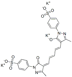 63811-37-0,tripotassium p-[4,5-dihydro-3-methyl-4-[5-[3-methyl-5-oxido-1-(4-sulphonatophenyl)-1H-pyrazol-4-yl]penta-2,4-dienylidene]-5-oxo-1H-pyrazol-1-yl]benzenesulphonate