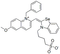 63815-75-8,1-benzyl-6-methoxy-2-[[3-(4-sulphonatobutyl)-3H-benzoselenazol-2-ylidene]methyl]quinolinium