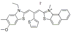 63815-83-8,2-[3-(3-ethyl-6-methoxy-5-methyl-3H-benzothiazol-2-ylidene)-2-(2-thienyl)-1-propenyl]-1-methylnaphtho[1,2-d]thiazolium iodide