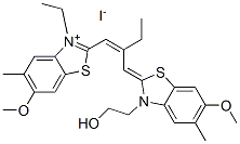 63815-94-1,3-ethyl-2-[2-[[3-(2-hydroxyethyl)-6-methoxy-5-methyl-3H-benzothiazol-2-ylidene]methyl]but-1-enyl]-6-methoxy-5-methylbenzothiazolium iodide