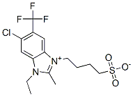 63816-04-6,6-chloro-1-ethyl-2-methyl-3-(4-sulphonatobutyl)-5-(trifluoromethyl)-1H-benzimidazolium