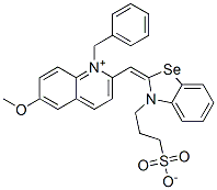 63816-07-9,1-benzyl-6-methoxy-2-[[3-(3-sulphonatopropyl)-3H-benzoselenazol-2-ylidene]methyl]quinolinium