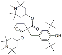 63843-89-0,Bis(1,2,2,6,6-pentamethyl-4-piperidyl) [[3,5-bis(1,1-dimethylethyl)-4-hydroxyphenyl]methyl]butylmalonate
