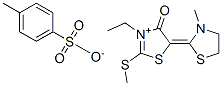 63870-47-3,3-ethyl-4,5-dihydro-5-(3-methylthiazolidin-2-ylidene)-2-(methylthio)-4-oxothiazolium toluene-p-sulphonate