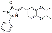 639005-96-2,4H-Imidazol-4-one,  5-[(3,4-diethoxyphenyl)methylene]-3,5-dihydro-3-methyl-2-(2-methylphenyl)-