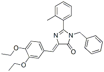 639005-98-4,4H-Imidazol-4-one,  5-[(3,4-diethoxyphenyl)methylene]-3,5-dihydro-2-(2-methylphenyl)-3-(phenylmethyl)-