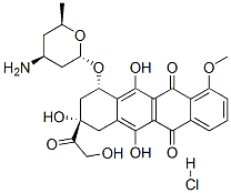 63950-06-1,[2S-[2alpha(8R*,10R*),4beta,6beta]]-10-[(4-aminotetrahydro-6-methyl-2H-pyran-2-yl)oxy]-7,8,9,10-tetrahydro-6,8,11-trihydroxy-8-(hydroxyacetyl)-1-methoxynaphthacene-5,12-dione hydrochloride
