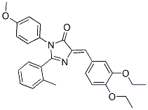 640250-05-1,4H-Imidazol-4-one,  5-[(3,4-diethoxyphenyl)methylene]-3,5-dihydro-3-(4-methoxyphenyl)-2-(2-methylphenyl)-