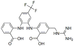 640280-17-7,Benzoic  acid,  5-[[(aminoiminomethyl)amino]methyl]-2-[[2-[(2-carboxyphenyl)amino]-5-(trifluoromethyl)phenyl]amino]-