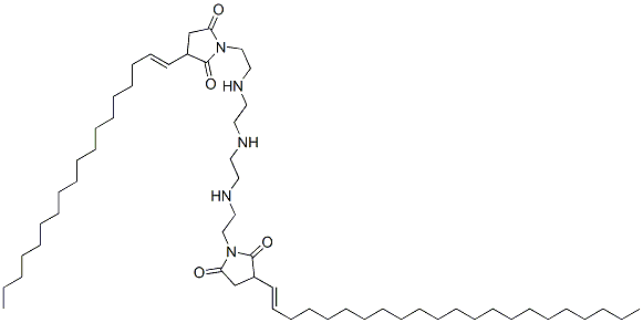 64051-46-3,1-[2-[[2-[[2-[[2-[3-(docosenyl)-2,5-dioxo-1-pyrrolidinyl]ethyl]amino]ethyl]amino]ethyl]amino]ethyl]-3-(octadecenyl)pyrrolidine-2,5-dione