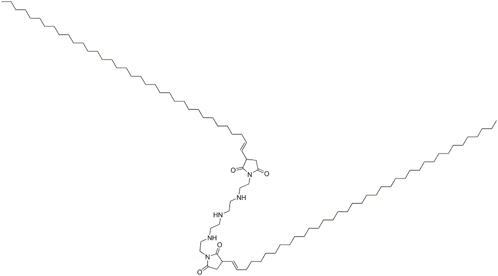 64051-52-1,1-[2-[[2-[[2-[[2-[3-(hexatriacontenyl)-2,5-dioxo-1-pyrrolidinyl]ethyl]amino]ethyl]amino]ethyl]amino]ethyl]-3-(octatriacontenyl)pyrrolidine-2,5-dione