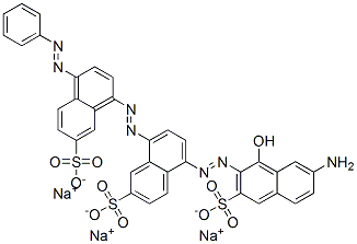 6406-87-7,trisodium 5-[(7-amino-1-hydroxy-3-sulphonato-2-naphthyl)azo]-8-[[4-(phenylazo)-7-sulphonatonaphthyl]azo]naphthalene-2-sulphonate