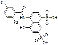 6407-95-0,8-(2,5-dichlorobenzamido)-1-naphthol-3,5-disulfonic acid
