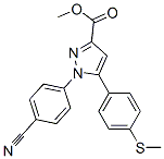 640727-98-6,METHYL 1-(4-CYANO-PHENYL)-5-(4-METHYLSULFANYL-PHENYL)-1H-PYRAZOLE-3-CARBOXYLATE