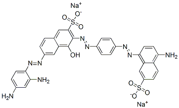 6409-25-2,disodium 3-[[4-[(4-amino-7-sulphonatonaphthyl)azo]phenyl]azo]-6-[(2,4-diaminophenyl)azo]-4-hydroxynaphthalene-2-sulphonate
