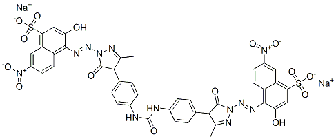 6410-47-5,disodium 4,4'-[carbonylbis[imino-4,1-phenylene(4,5-dihydro-3-methyl-5-oxo-1H-pyrazole-1,4-diyl)azo]]bis(3-hydroxy-7-nitronaphthalene-1-sulphonate)