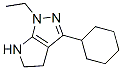 641585-04-8,Pyrrolo[2,3-c]pyrazole, 3-cyclohexyl-1-ethyl-1,4,5,6-tetrahydro- (9CI)