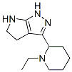 641991-62-0,Pyrrolo[2,3-c]pyrazole, 3-(1-ethyl-2-piperidinyl)-1,4,5,6-tetrahydro- (9CI)