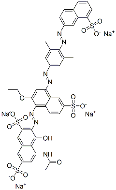6428-18-8,tetrasodium 5-(acetylamino)-3-[[4-[[3,5-dimethyl-4-[(8-sulphonato-2-naphthyl)azo]phenyl]azo]-2-ethoxy-6-sulphonato-1-naphthyl]azo]-4-hydroxynaphthalene-2,7-disulphonate