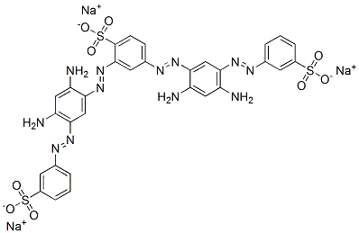 6428-26-8,trisodium 2,4-bis[[2,4-diamino-5-[(3-sulphonatophenyl)azo]phenyl]azo]benzenesulphonate