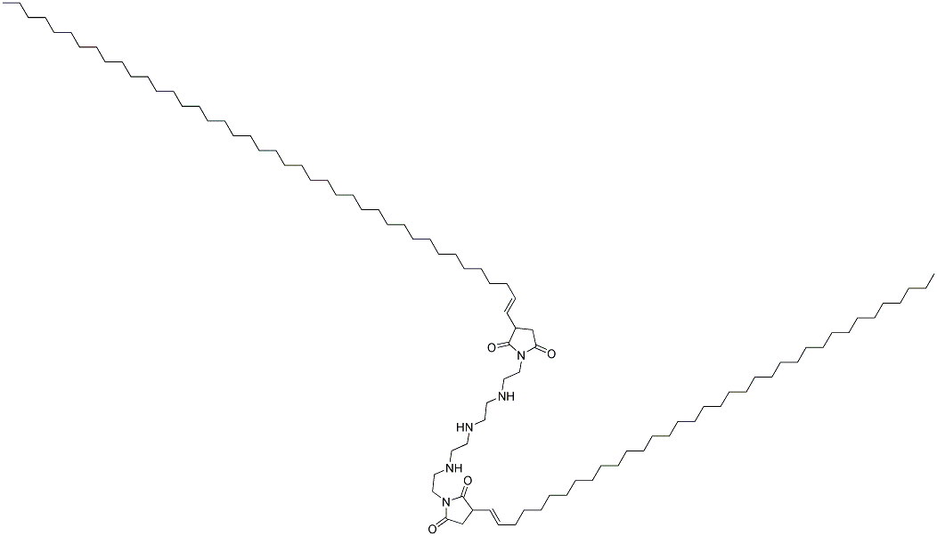 64346-93-6,1-[2-[[2-[[2-[[2-[3-(dotetracontenyl)-2,5-dioxo-1-pyrrolidinyl]ethyl]amino]ethyl]amino]ethyl]amino]ethyl]-3-(hexatriacontenyl)pyrrolidine-2,5-dione