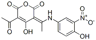 64353-90-8,5-acetyl-4-hydroxy-3-[1-[(4-hydroxy-3-nitrophenyl)amino]ethylidene]-2H-pyran-2,6(3H)-dione