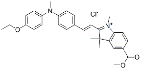 6441-84-5,2-[2-[4-[(4-ethoxyphenyl)methylamino]phenyl]vinyl]-5-(methoxycarbonyl)-1,3,3-trimethyl-3H-indolium chloride