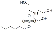 64501-15-1,tris(2-hydroxyethyl)ammonium hexyl sulphate