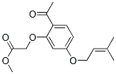 64506-47-4,ACETIC ACID, [2-ACETYL-5-[(3-METHYL-2-BUTENYL)OXY]PHENOXY]-, METHYL ESTER