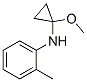 645419-89-2,Benzenamine, N-(1-methoxycyclopropyl)-2-methyl- (9CI)