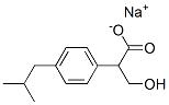64730-71-8,Benzeneacetic acid, -alpha--(hydroxymethyl)-4-(2-methylpropyl)-, monosodium salt (9CI)