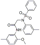 6486-53-9,2-[benzenesulfonyl-(3-methylphenyl)amino]-N-(2-methoxy-5-methyl-phenyl)acetamide