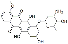 64870-36-6,10-(4-amino-5-hydroxy-6-methyl-oxan-2-yl)oxy-6,8,11-trihydroxy-1-metho xy-7,8,9,10-tetrahydrotetracene-5,12-dione