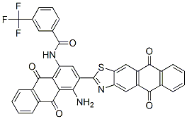 6492-78-0,N-[4-amino-3-(5,10-dihydro-5,10-dioxoanthra[2,3-d]thiazol-2-yl)-9,10-dihydro-9,10-dioxo-1-anthryl]-3-(trifluoromethyl)benzamide