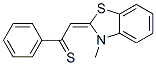 64978-76-3,Ethanethione, 2-(3-methyl-2(3H)-benzothiazolylidene)-1-phenyl- (9CI)