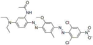 65059-84-9,N-[2-[[4-[(2,6-dichloro-4-nitrophenyl)azo]-2-methoxy-5-methylphenyl]azo]-5-(diethylamino)phenyl]acetamide
