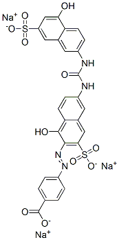 65072-26-6,trisodium 4-[[1-hydroxy-6-[[[(5-hydroxy-7-sulphonato-2-naphthyl)amino]carbonyl]amino]-3-sulphonato-2-naphthyl]azo]benzoate