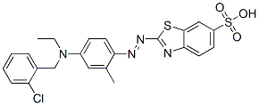 65072-41-5,2-[[4-[[(2-chlorobenzyl)]ethylamino]-o-tolyl]azo]benzothiazole-6-sulphonic acid