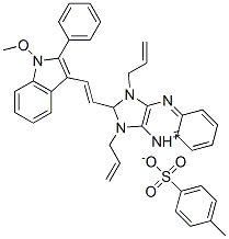 65121-84-8,1,3-diallyl-2-[2-(1-methoxy-2-phenyl-1H-indol-3-yl)vinyl]-1H-imidazo[4,5-b]quinoxalinium toluene-p-sulphonate