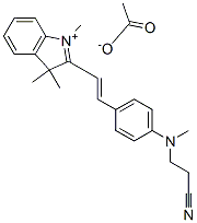 65122-06-7,2-[2-[4-[(2-cyanoethyl)methylamino]phenyl]vinyl]-1,3,3-trimethyl-3H-indolium acetate