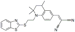 65208-30-2,[[1-[2-(2-benzothiazolylthio)ethyl]-1,2,3,4-tetrahydro-2,2,4-trimethylquinolin-6-yl]methylene]malononitrile