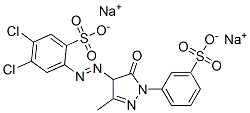 65212-76-2,disodium 4,5-dichloro-2-[[4,5-dihydro-3-methyl-5-oxo-1-(3-sulphonatophenyl)-1H-pyrazol-4-yl]azo]benzenesulphonate