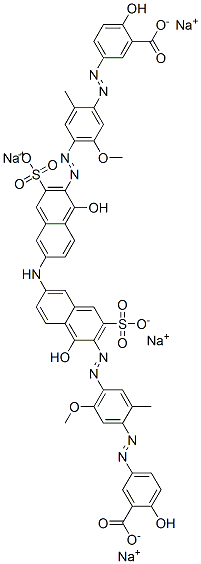 6535-56-4,tetrasodium 5,5'-[iminobis[(1-hydroxy-3-sulphonato-6,2-naphthylene)azo(5-methoxy-2-methyl-4,1-phenylene)azo]]bis(salicylate)