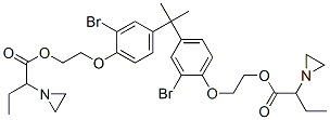 65581-12-6,(isopropylidene)bis[(2-bromo-p-phenylene)oxyethylene] bis(alpha-ethylaziridine-1-acetate)