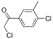 65610-03-9,Ethanone, 2-chloro-1-(4-chloro-3-methylphenyl)- (9CI)