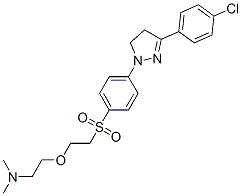 6608-80-6,2-[2-[[4-[3-(4-chlorophenyl)-4,5-dihydro-1H-pyrazol-1-yl]phenyl]sulphonyl]ethoxy]ethyl(dimethyl)amine