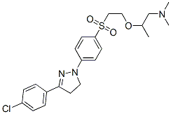 6608-82-8,2-[2-[[4-[3-(4-chlorophenyl)-4,5-dihydro-1H-pyrazol-1-yl]phenyl]sulphonyl]ethoxy]-N,N-dimethylpropylamine