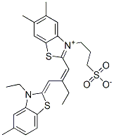 66096-08-0,2-[2-[(3-ethyl-5-methylbenzothiazol-2(3H)-ylidene)methyl]but-1-enyl]-5,6-dimethyl-3-(3-sulphonatopropyl)benzothiazolium