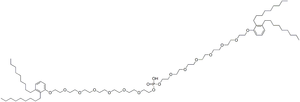 66172-83-6,bis[20-(dinonylphenoxy)-3,6,9,12,15,18-hexaoxaicosyl] hydrogen phosphate